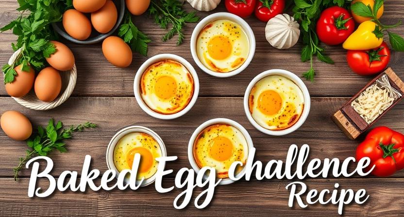 baked egg challenge recipe