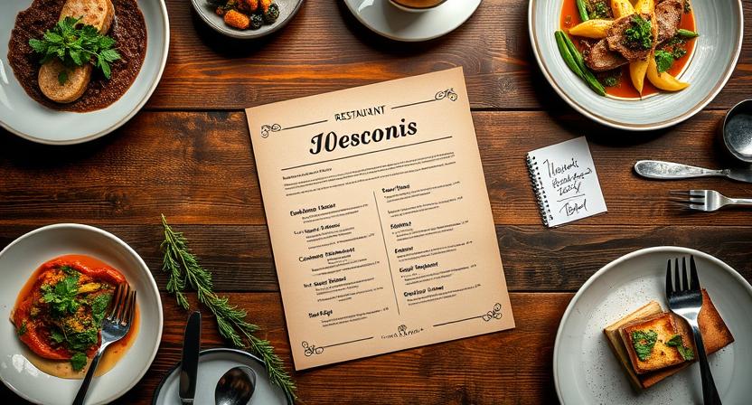 Recipes Restaurant Menu