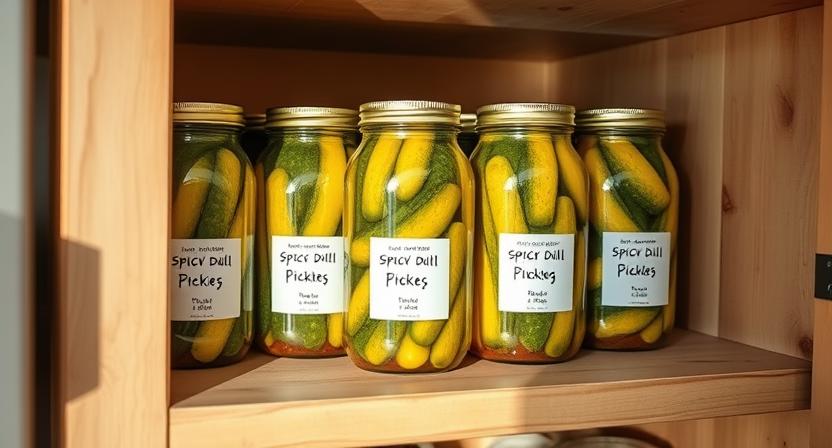 spicy dill pickle recipe canning
